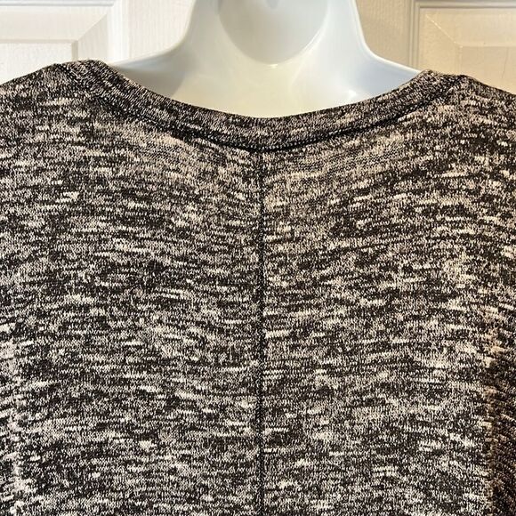 Max Studio Black/Grey/White Heathered Asymmetrical Swing Dress Size M - Picture 9 of 13